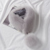 ZDFURS*Korean Style New Fox Fur Scarf Female Winter Warm Real Fur Mufflers Scarfs with 10cm Fox Pompoms Magnet Fashion scarves