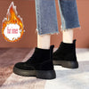 Chelsea Boots Chunky Boots Women Winter Shoes Cow Suede  Ankle Boots Black Female Autumn Fashion Platform Booties