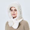 Mink Fur Hat Winter Women Thicken Warm Cap Hooded Girl Outdoor Ski Windproof Gorro Russia Soft Ear Protection Fluffy Beanies