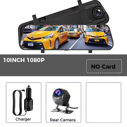 Car DVR Rear View Mirror Recorder 4K Video 12 Inch Dash Cam WIFI GPS Track Sony IMX415 Ultra HD 3840*2160P Camera for Phone App