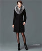 Women Wool Blends Coat Winter Autumn 2021 FashionSlim Mother Fur Collar Woolen Jacket Long Outerwear Tops Female Size M-3XL