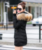 2021 Detachable hat and fur collar winter jacket women Winter And Autumn Wear High Quality Parkas Outwear Women Long Coats