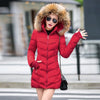 2021 Detachable hat and fur collar winter jacket women Winter And Autumn Wear High Quality Parkas Outwear Women Long Coats