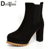 DORATASIA Brand New Female INS Hot Platform Ankle Boots Fashion Thick High Heels Boots Women Party Sexy Elegant Shoes Woman