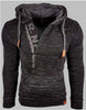 Autumn Winter Men's Hooded Sweaters Men Slim Neck Sweater Long-sleeved Shirt Male Knitwear Mens Clothes