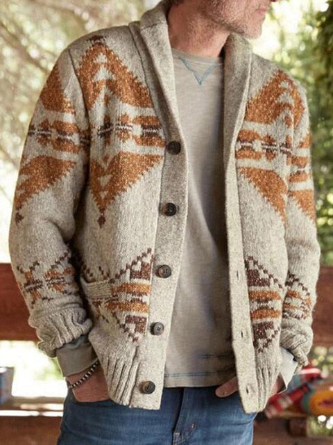 Newest Casual Winter Blue Mens Cardigan Sweater Jacket Fashion Knitted Sweaters Lapel Autumn Streetwear Zipper Sweater Coat Tops