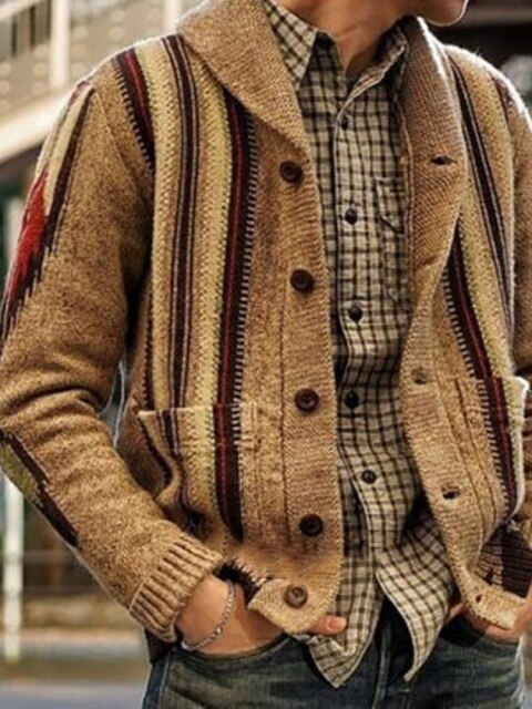 Newest Casual Winter Blue Mens Cardigan Sweater Jacket Fashion Knitted Sweaters Lapel Autumn Streetwear Zipper Sweater Coat Tops