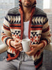 Newest Casual Winter Blue Mens Cardigan Sweater Jacket Fashion Knitted Sweaters Lapel Autumn Streetwear Zipper Sweater Coat Tops