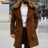 2021 Mens Double Breasted Wool & Blend Coats Autumn Lapel Collar retro Jacket Freeze Velvet Outerwear Sexy Fashion Long Overcoat