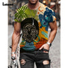 Garmenting Plus Size Mens Top clothing Fashion 3D Print T-shirt 2021 New Summer Casual Pullovers Round Neck Tees Shirt Man 5XL
