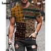 Garmenting Plus Size Mens Top clothing Fashion 3D Print T-shirt 2021 New Summer Casual Pullovers Round Neck Tees Shirt Man 5XL