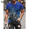 Garmenting Plus Size Mens Top clothing Fashion 3D Print T-shirt 2021 New Summer Casual Pullovers Round Neck Tees Shirt Man 5XL