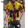 Garmenting Plus Size Mens Top clothing Fashion 3D Print T-shirt 2021 New Summer Casual Pullovers Round Neck Tees Shirt Man 5XL