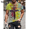Garmenting Plus Size Mens Top clothing Fashion 3D Print T-shirt 2021 New Summer Casual Pullovers Round Neck Tees Shirt Man 5XL