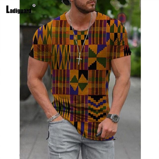 Garmenting Plus Size Mens Top clothing Fashion 3D Print T-shirt 2021 New Summer Casual Pullovers Round Neck Tees Shirt Man 5XL