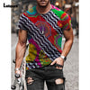 Garmenting Plus Size Mens Top clothing Fashion 3D Print T-shirt 2021 New Summer Casual Pullovers Round Neck Tees Shirt Man 5XL