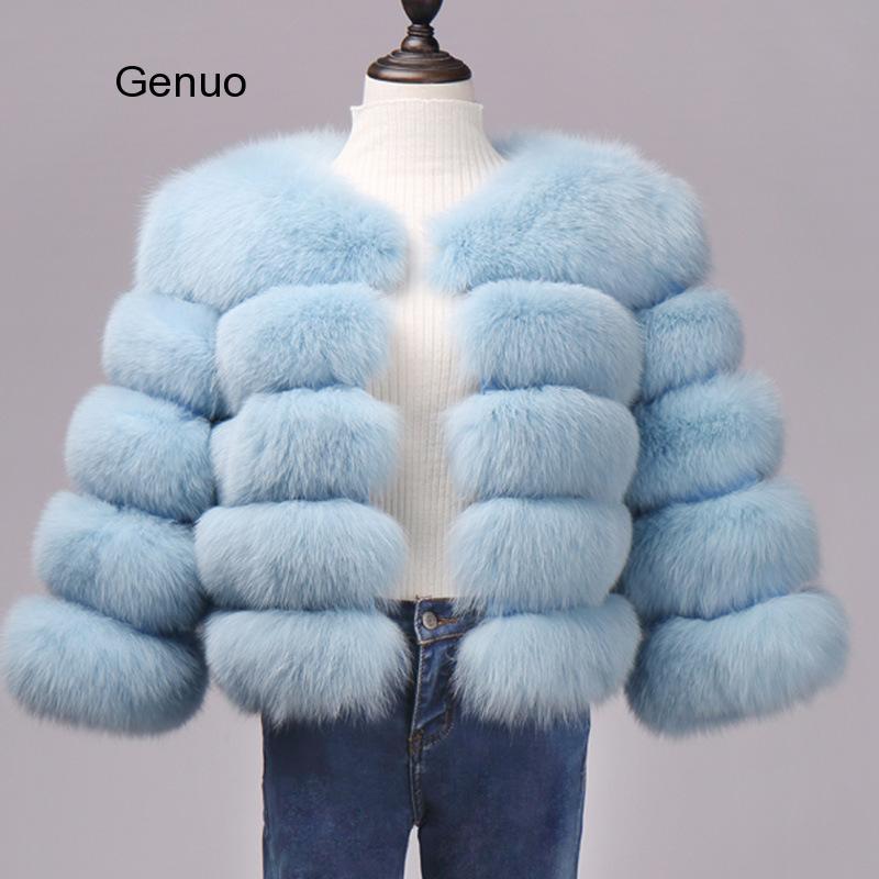 Wholesale Women's Imitation Fox Fur Coat Furry Luxury Faux Fur Coat New Winter Thick Warm Overcoat Fashion Outwear Drop Shipping