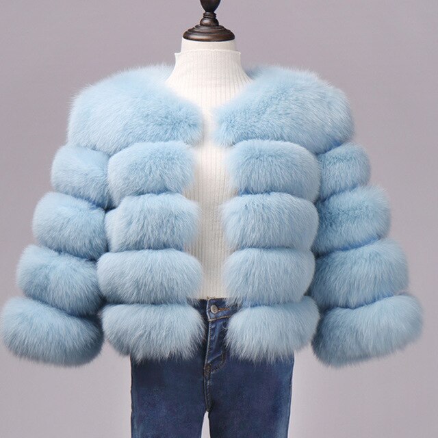Wholesale Women's Imitation Fox Fur Coat Furry Luxury Faux Fur Coat New Winter Thick Warm Overcoat Fashion Outwear Drop Shipping