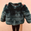 Wholesale Women's Imitation Fox Fur Coat Furry Luxury Faux Fur Coat New Winter Thick Warm Overcoat Fashion Outwear Drop Shipping