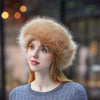 2021 New Winter Hat Artificial Fox Fur Plus Velvet Thick Warm Bucket Hat Cold-proof Men's Panama Hat Fashion Fur Ladies Hat