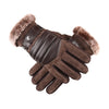 Touch Screen Winter Warm Men's Gloves Leather Casual Gloves Mittens For Men Outdoor Sports Full Finger cold gloves