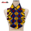 2021 New Fashion African Print Ankara Tie for Women African Triangle Ankara Fabric Cravat Africa Tie SP027