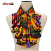 2021 New Fashion African Print Ankara Tie for Women African Triangle Ankara Fabric Cravat Africa Tie SP027