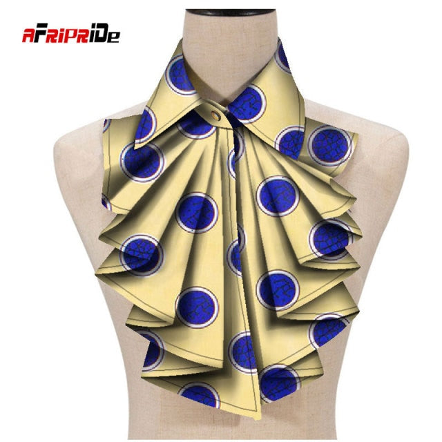 2021 New Fashion African Print Ankara Tie for Women African Triangle Ankara Fabric Cravat Africa Tie SP027