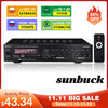 SUNBUCK 2000W 220V 110V bluetooth5.0 Audio Power Amplifier Home Theater amplificador Audio with Remote Control Support FM USB