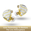 QKZ ZXN Metal Earphones HIFI Bass Earbuds In Ear Monitor Headphones Sport Noise Cancelling Headset With Stereo Sound Mic