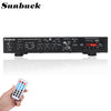 SUNBUCK bluetooth 5 Channel FM 2200W 220V Amplifier with Remote Control Support SD MMC USB LCD Display Audio HiFi Amplifiers