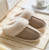 Women Fashion Natural Sheepskin Fur Slippers Winter Warm Slippers Indoor House Slippers Top Quality Soft Wool Lady Home Shoes