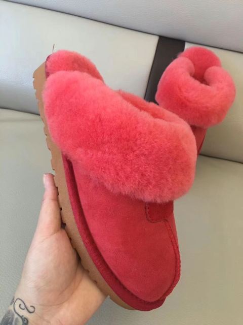 Women Fashion Natural Sheepskin Fur Slippers Winter Warm Slippers Indoor House Slippers Top Quality Soft Wool Lady Home Shoes