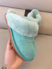Women Fashion Natural Sheepskin Fur Slippers Winter Warm Slippers Indoor House Slippers Top Quality Soft Wool Lady Home Shoes