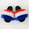 Summer Women Faux fur slippers For Women Fluffy slippers House Female ladies Shoes Woman slippers With fur Furry Slides