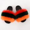 Summer Women Faux fur slippers For Women Fluffy slippers House Female ladies Shoes Woman slippers With fur Furry Slides