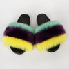 Summer Women Faux fur slippers For Women Fluffy slippers House Female ladies Shoes Woman slippers With fur Furry Slides