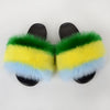 Summer Women Faux fur slippers For Women Fluffy slippers House Female ladies Shoes Woman slippers With fur Furry Slides