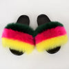 Summer Women Faux fur slippers For Women Fluffy slippers House Female ladies Shoes Woman slippers With fur Furry Slides