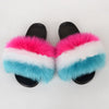 Summer Women Faux fur slippers For Women Fluffy slippers House Female ladies Shoes Woman slippers With fur Furry Slides