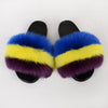 Summer Women Faux fur slippers For Women Fluffy slippers House Female ladies Shoes Woman slippers With fur Furry Slides