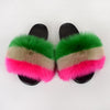 Summer Women Faux fur slippers For Women Fluffy slippers House Female ladies Shoes Woman slippers With fur Furry Slides