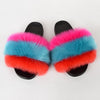 Summer Women Faux fur slippers For Women Fluffy slippers House Female ladies Shoes Woman slippers With fur Furry Slides