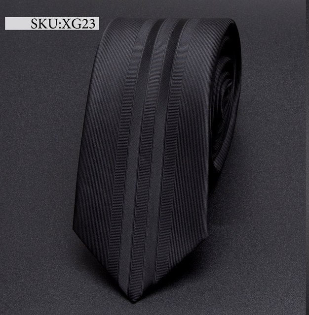 Men Tie 5cm skinny ties luxury Mens Fashion Striped Neckties Corbatas Gravata Jacquard Business man's Wedding dress Slim Tie