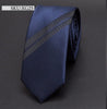 Men Tie 5cm skinny ties luxury Mens Fashion Striped Neckties Corbatas Gravata Jacquard Business man's Wedding dress Slim Tie