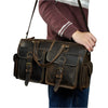 Men Origianl Leather Designer Travel Business Briefcase Heavy Duty Computer Laptop Bag Attache Portfolio Tote Messenger Bag 1097