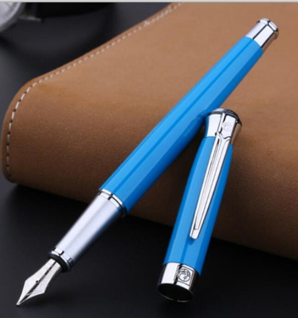 PICASSO Pimio best fountain pen 903 DARK BLUE expensive metal ink pen F NIB calligraphy pens Luxury Gift Box Ink Pens