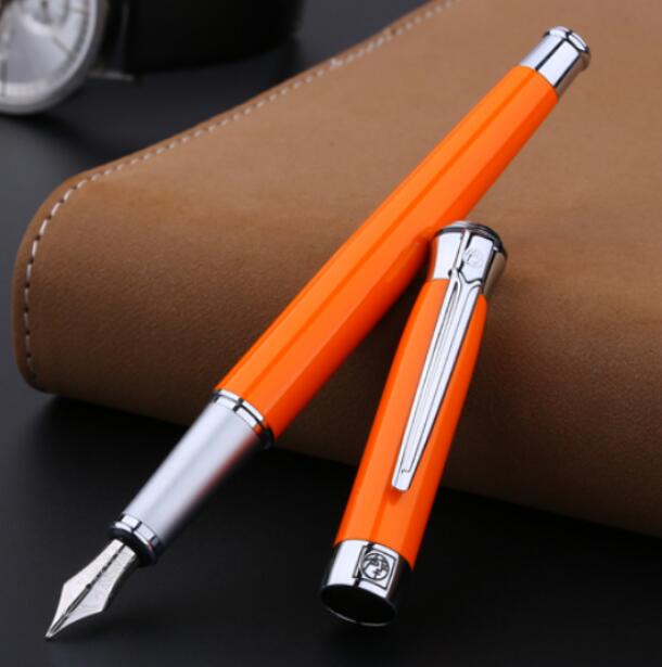 PICASSO Pimio best fountain pen 903 DARK BLUE expensive metal ink pen F NIB calligraphy pens Luxury Gift Box Ink Pens