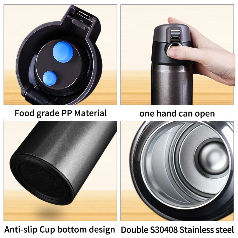 Pinkah 350ML 304 stainless steel portable thermos Cup Thermo Mug Vacuum