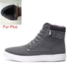 DEKABR 2019 Hot Men Shoes Fashion Warm Fur Winter Men Boots Autumn Leather Footwear For Man New High Top Canvas Casual Shoes Men